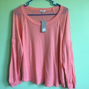 Splendid Raglan Long Sleeve Top M